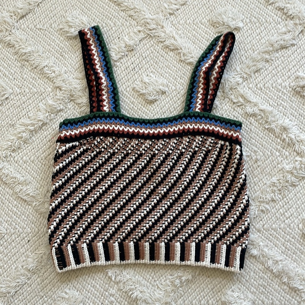 New Veronica Beard Livina Crochet Top - Picture 3 of 6